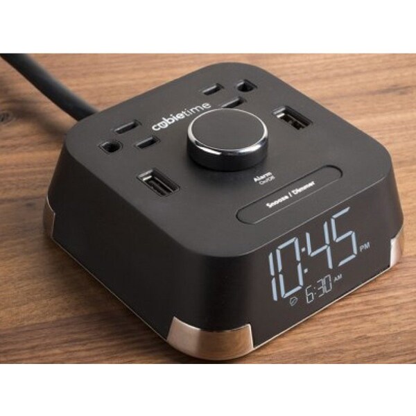 Brandstand Brandstand® CubieTime® Desktop Charging Alarm Clock With USB